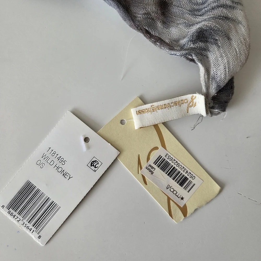 Collection 18 Abstract Neutral Infinity Scarf In Wild Honey‎ 17×50